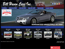Tablet Screenshot of billhavencars.com